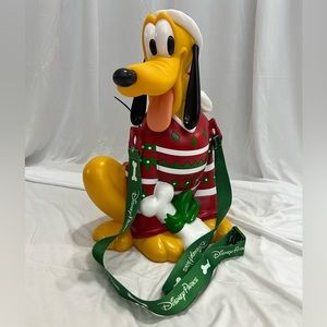 DISNEY PARKS Pluto Holiday Popcorn Bucket